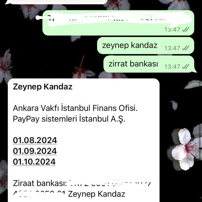 PayPay Yanıltıcı Burs Mesajıyla Kimlik Bilgilerimin Kullanılması