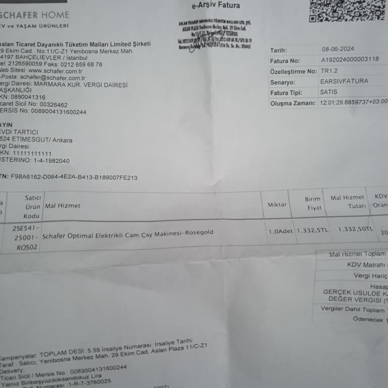 Schafer Çaydanlık Arızasında Yetkili Mağaza İle Yaşadığım Sorun
