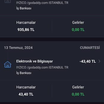 Godaddy İyzico Habersiz Para Çekimi