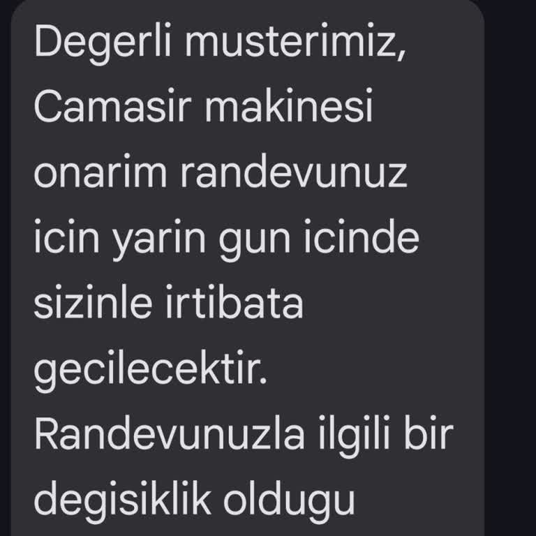 Bosch Yetkili Servis Müşteri Memnuniyeti%95 Çok Kötü Hizmet