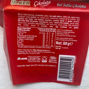 Ülker Çikolata İç Ambalaj Küf Kokusu