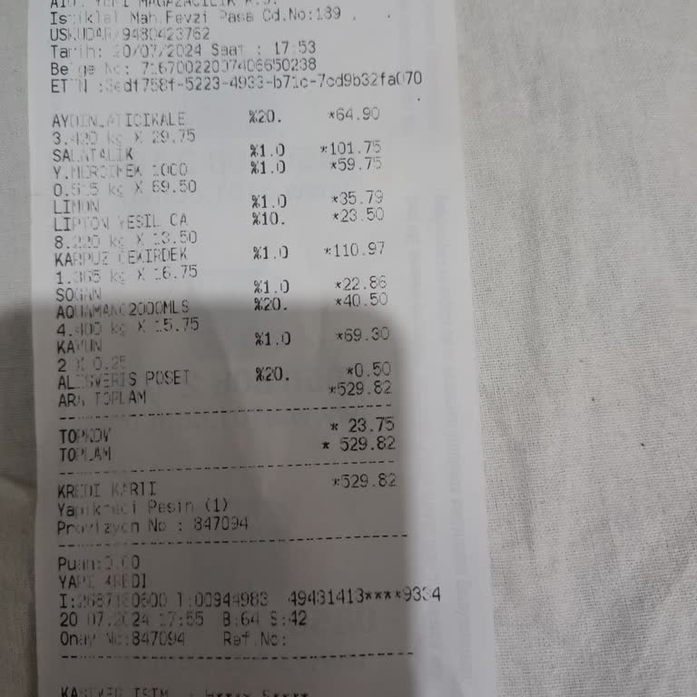 A101 Yanlış Hesap, Yanlış Ürün Kodu Girilmesi İle Fazla Para Almak