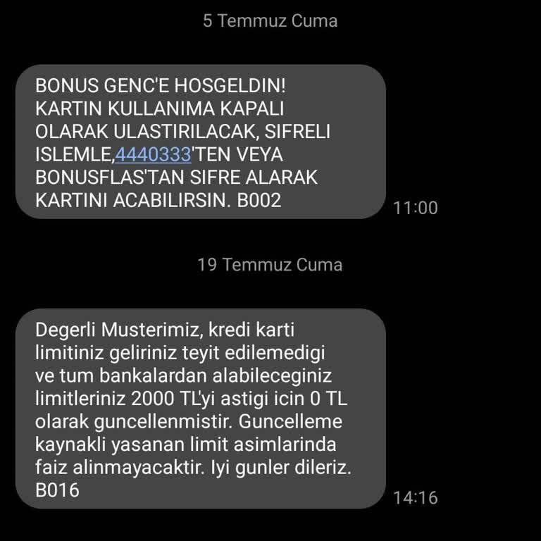 Garanti Bankası Kredi Kartı Limiti
