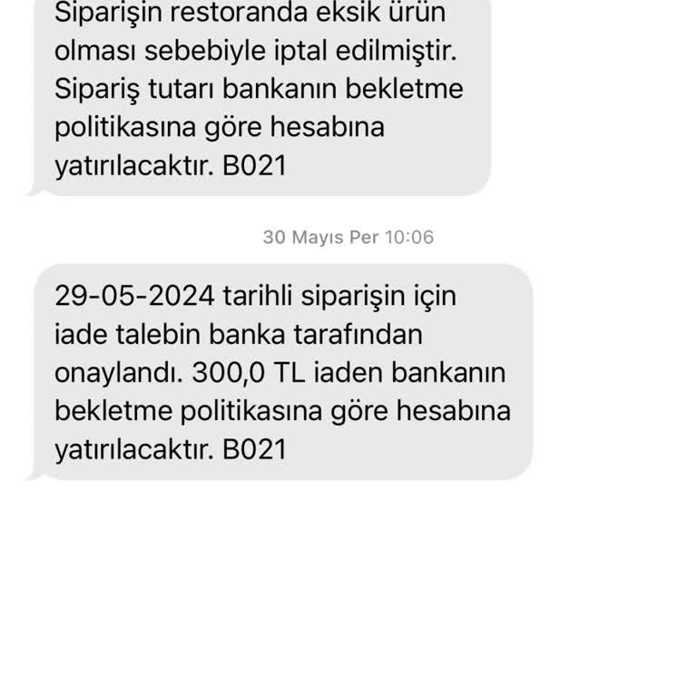 GetirYemek Ücret İadesi Yapmıyor!