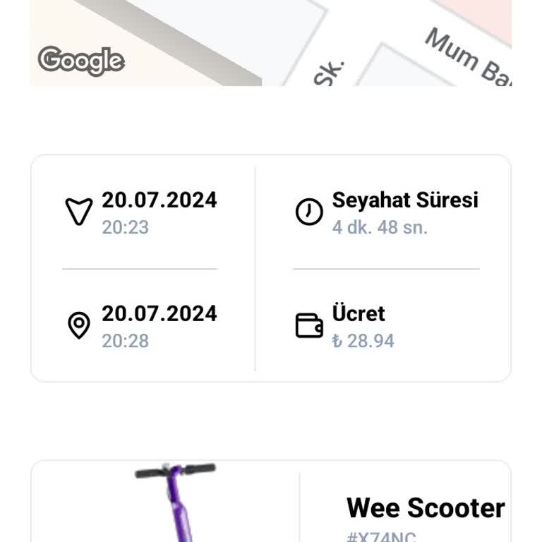 Weescooter Hareket Etmedi Paramı İstiyorum