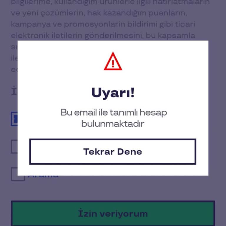 Sodexo Uygulama Giriş Hatası
