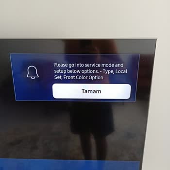 Samsung 55q80t QLED TV Panel Değişimi Sonrası Ses Gelmiyor.