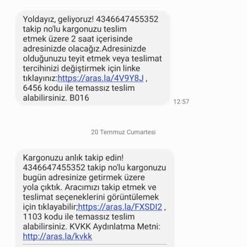 Aras Kargo Adrese Teslim Edilmeyen Kargom