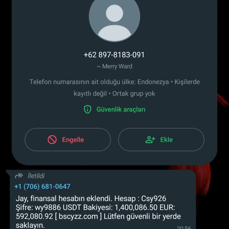 WhatsApp Bu Konuda Şahsıma Adına Gelecek Her Şeyden WhatsApp Sorumludur.
