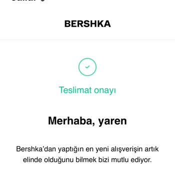 Bershka Kargo Teslimat Sorunu