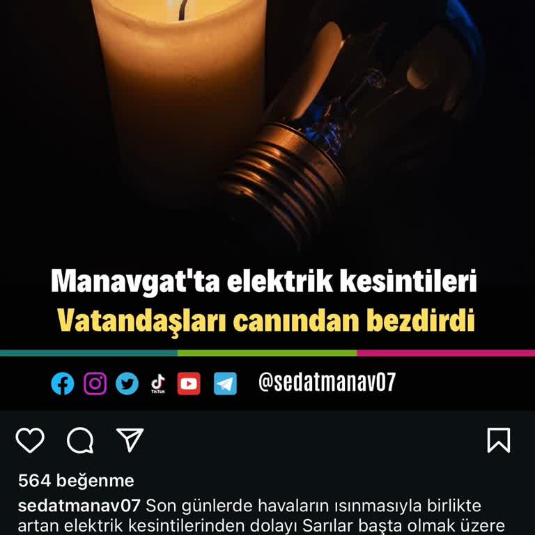 CK Enerji Akdeniz Elektrik Manavgat Sürekli Elektrik Kesintisi