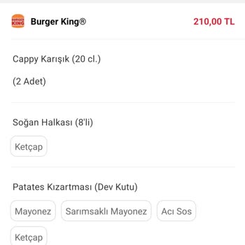Tıkla Gelsin Burger King Sipariş Eksikliği Ve Muhatap Olmaması