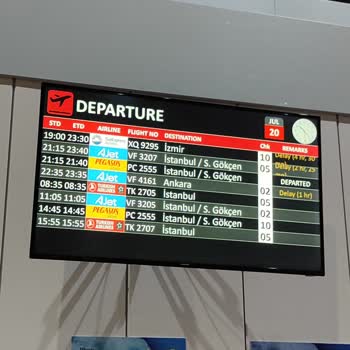 SunExpress Hava Yolları Erzurum-İzmir Uçuşunda 4.5 Saat Rötar Ve Kötü Hizmet