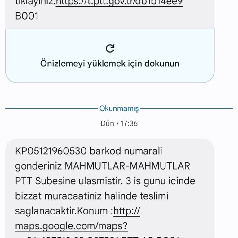 PTT Kargo PTT Mahmutlar Alanya Dağıtıma Çıkarıp Getirmedi