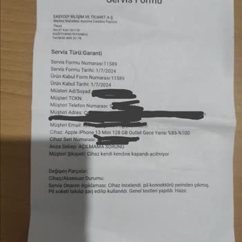 EasyCep'ten Cihaz Almak Pişmanlıktır Arızalanması Uzun Sürmüyor