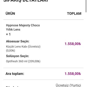 Lensimo.com Sipariş Verdim Ödeme Yaptım Ürünümü Göndermediler