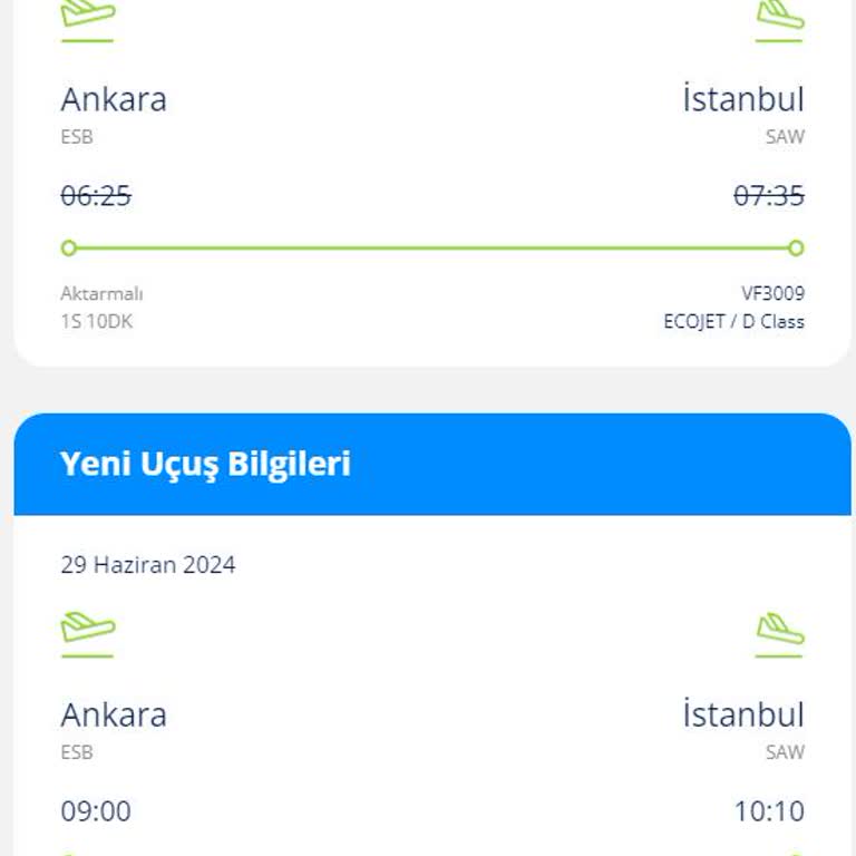 Anadolu Jet’in Rötar Sonucu Aktarmalı Biletlerimzi İptal Etmesi