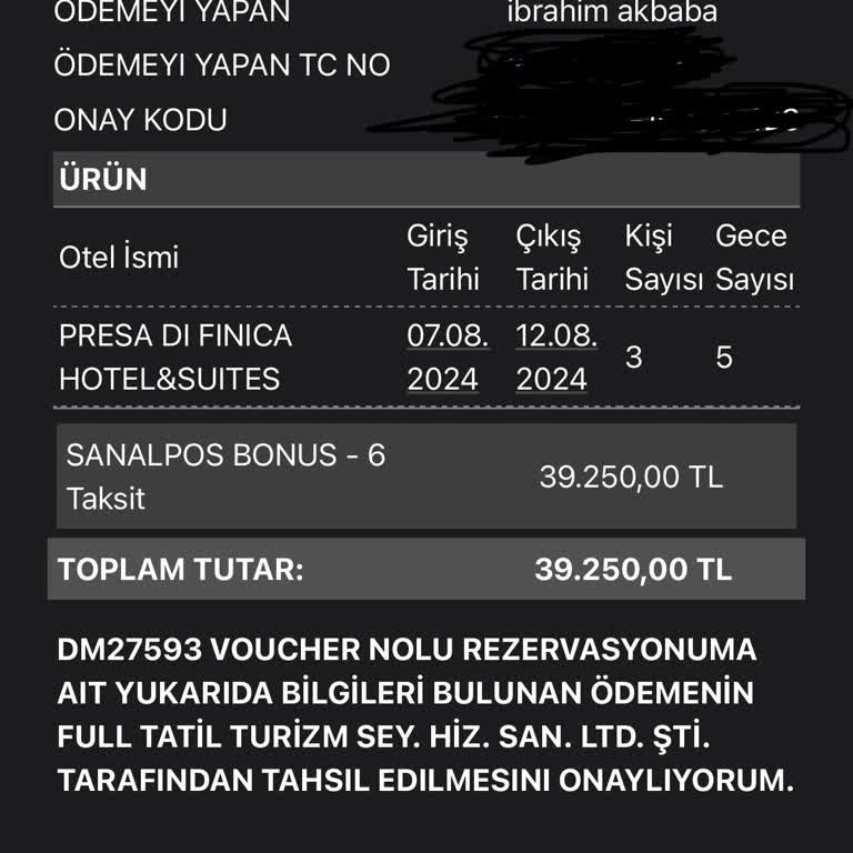 Full Tatil Ücret İademi Yapmıyor