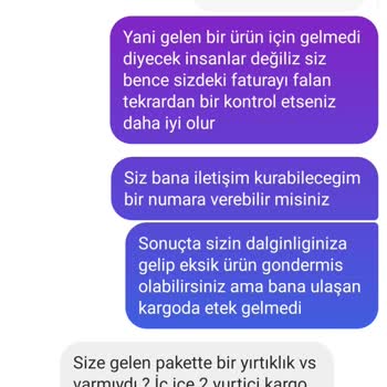 @ozgekorkmaztr Ürünümü Göndermedi.