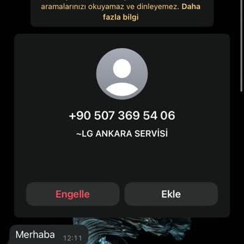 Servis Personeli Arızalı Gördüğü TV'YE LG Servisinin Kayıtsız Kalması.