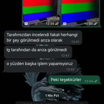 Servis Personeli Arızalı Gördüğü TV'YE LG Servisinin Kayıtsız Kalması.