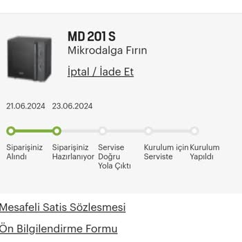 Arçelik Mikrodalga Fırın Siparişin 1 Ay Oldu Gelmedi!