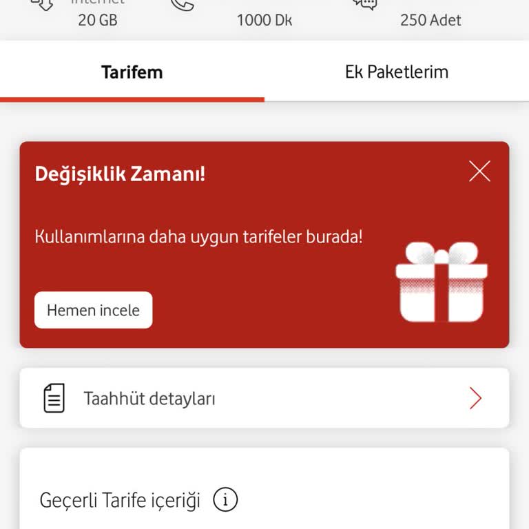 Vodafone FreeZone A Bilerek Almıyor.