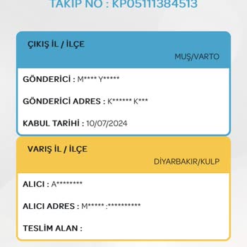 PTT Kargo Kargomun Geri Gelmemesi