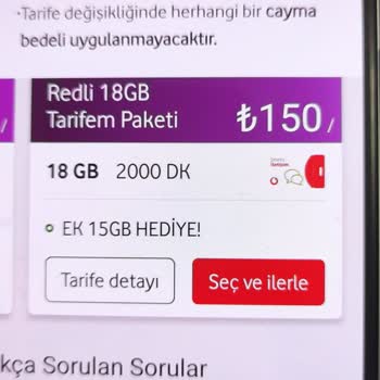 Vodafone'nun Tarife Oyunu