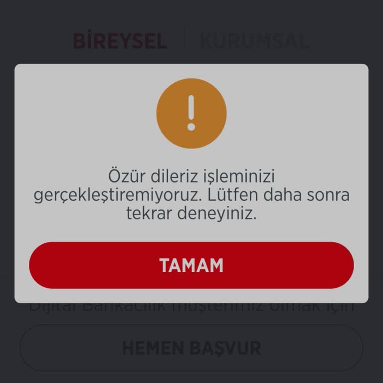 Ziraat Mobil Bankacılık Uygulamasına Giriş Problemi