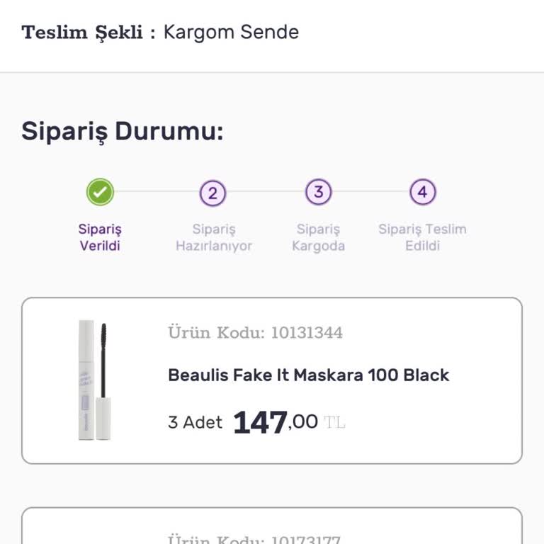 Gratis Sipariş Hazırlanıyor Yazıyor