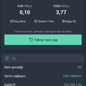 Kablo Net İnternet Yavaşlığı Düzenli Olarak Yaşıyorum Ve Sorunum Giderilmiyor