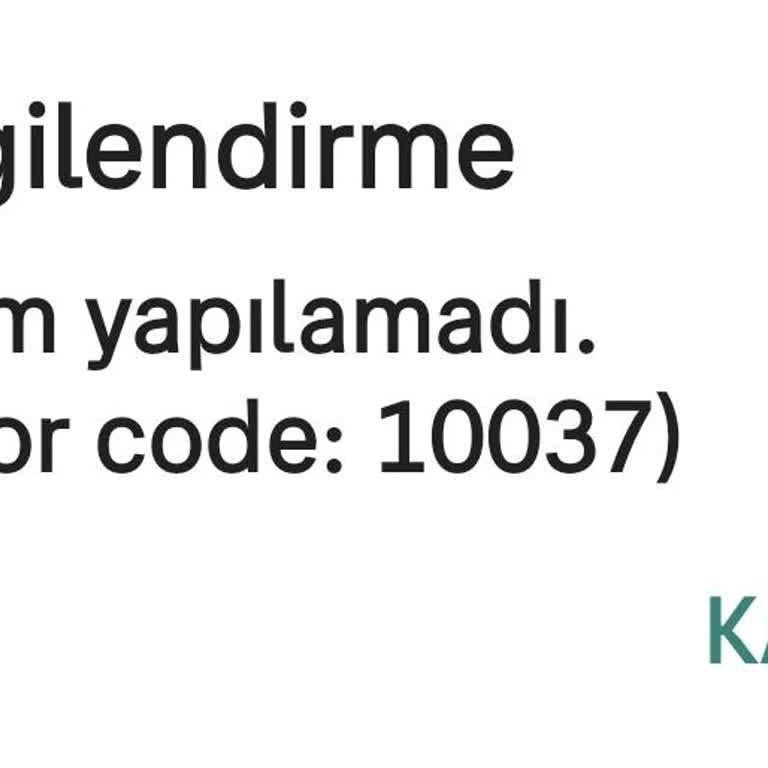 Sahibinden Hiç Bitmeyen 10037 Numaralı Error Sorunsalı