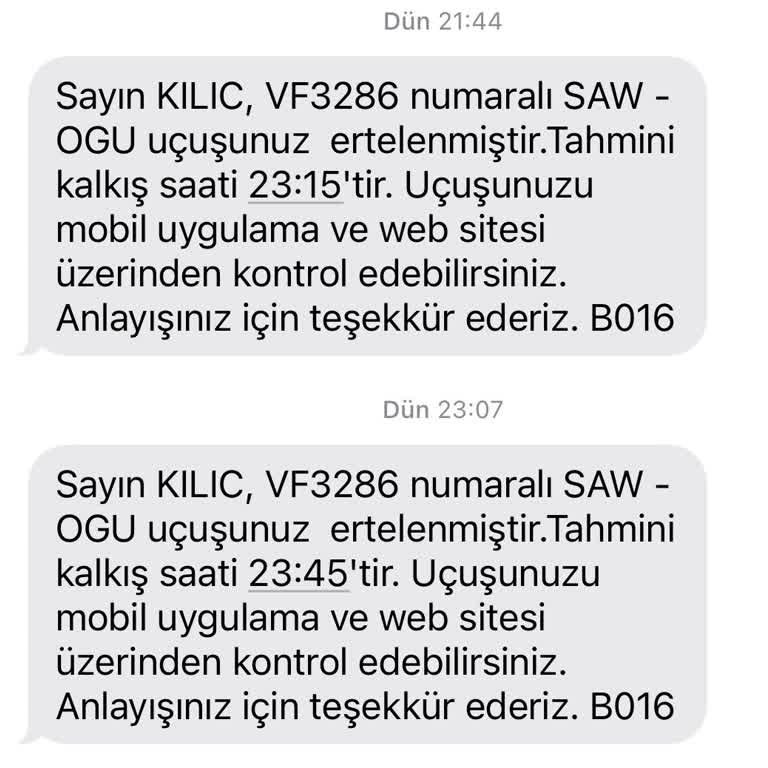 Ajet Firması İle Yaşanan Ciddiyetsizlik Ve Sorumsuzluk