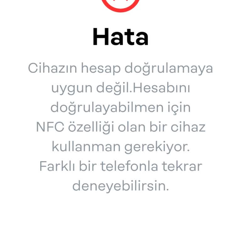 Papara NFC Özelliğini Açamıyorum