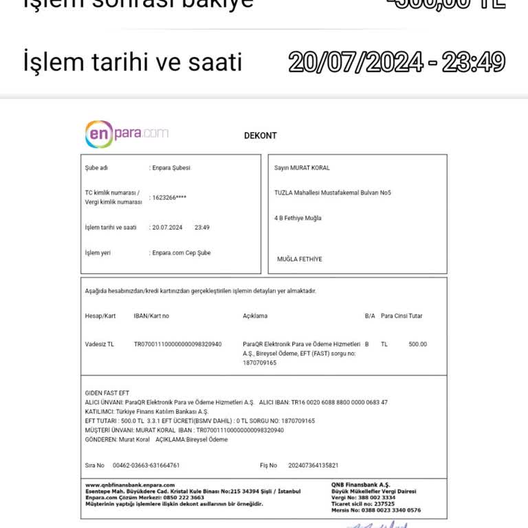 ParaQR İletişim Eksikliği Ulaşamama