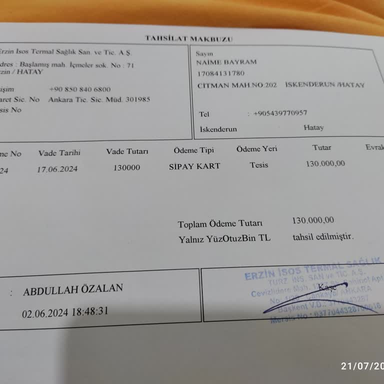 Hattuşa Termal Otel Erzin