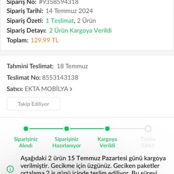 Trendyol Express Bir Haftadır Hareketsiz Bekletilen Kargo