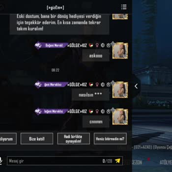 PUBG (Pubgmobile.com) Mesajlarla İlgili Sorun Yaşıyorum