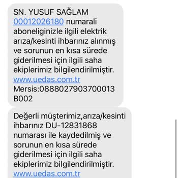 Uludağ Elektrik Dağıtım Aş Nin Sorunu Çözememesi