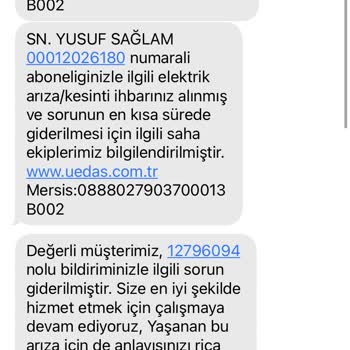 Uludağ Elektrik Dağıtım Aş Nin Sorunu Çözememesi