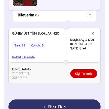 Passolig Kombine Alınırken Koltuk Satılmıştır Hatası