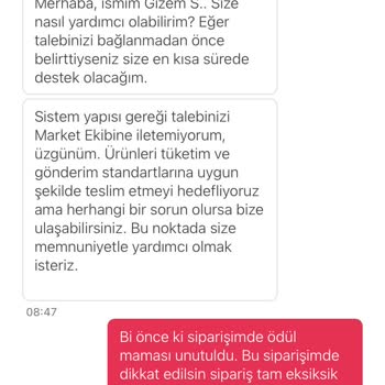 Süs Yemeksepeti Market Yardım Merkezi