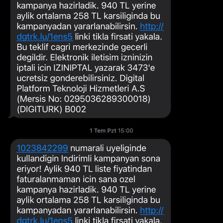 Digiturk Fiyat Teklifinin Arkasında Durmuyor