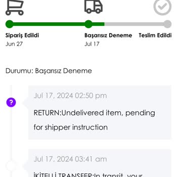Fulune.tr Gelmeyen Kargo Be İade Edilmeyen Ücret