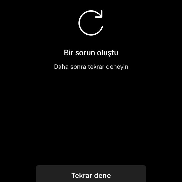TikTok Sürekli Hata Veren İnternet Bağlantısı Sorunu