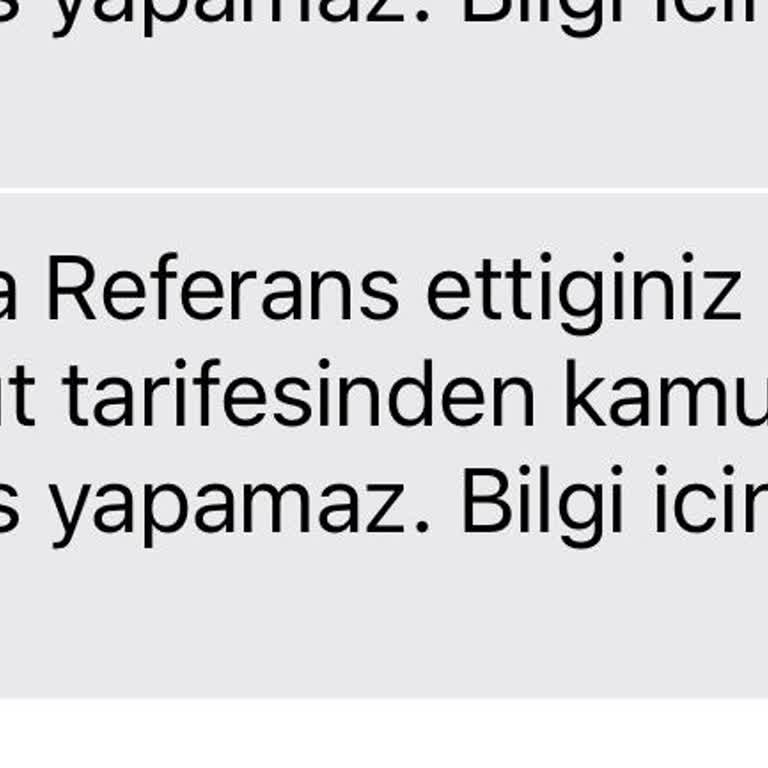 Türk Telekom Kamu Tarifesi Referans Sorunu