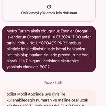 Obilet Para İadesi Yok!