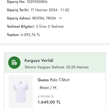 Boyner Satın Aldığım Ürün 34. Gününde Hala Teslim Edilmedi.