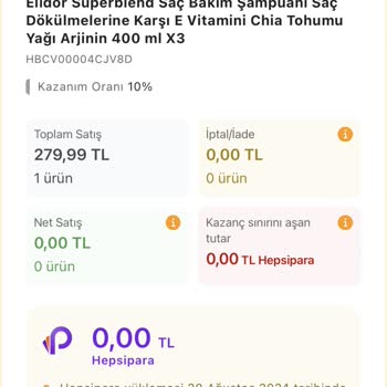 Hepsiburada Da Link Gelir Kazancım Hesabıma Yatmıyor